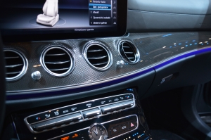 Mercedes Benz E Class 400 close up dash
