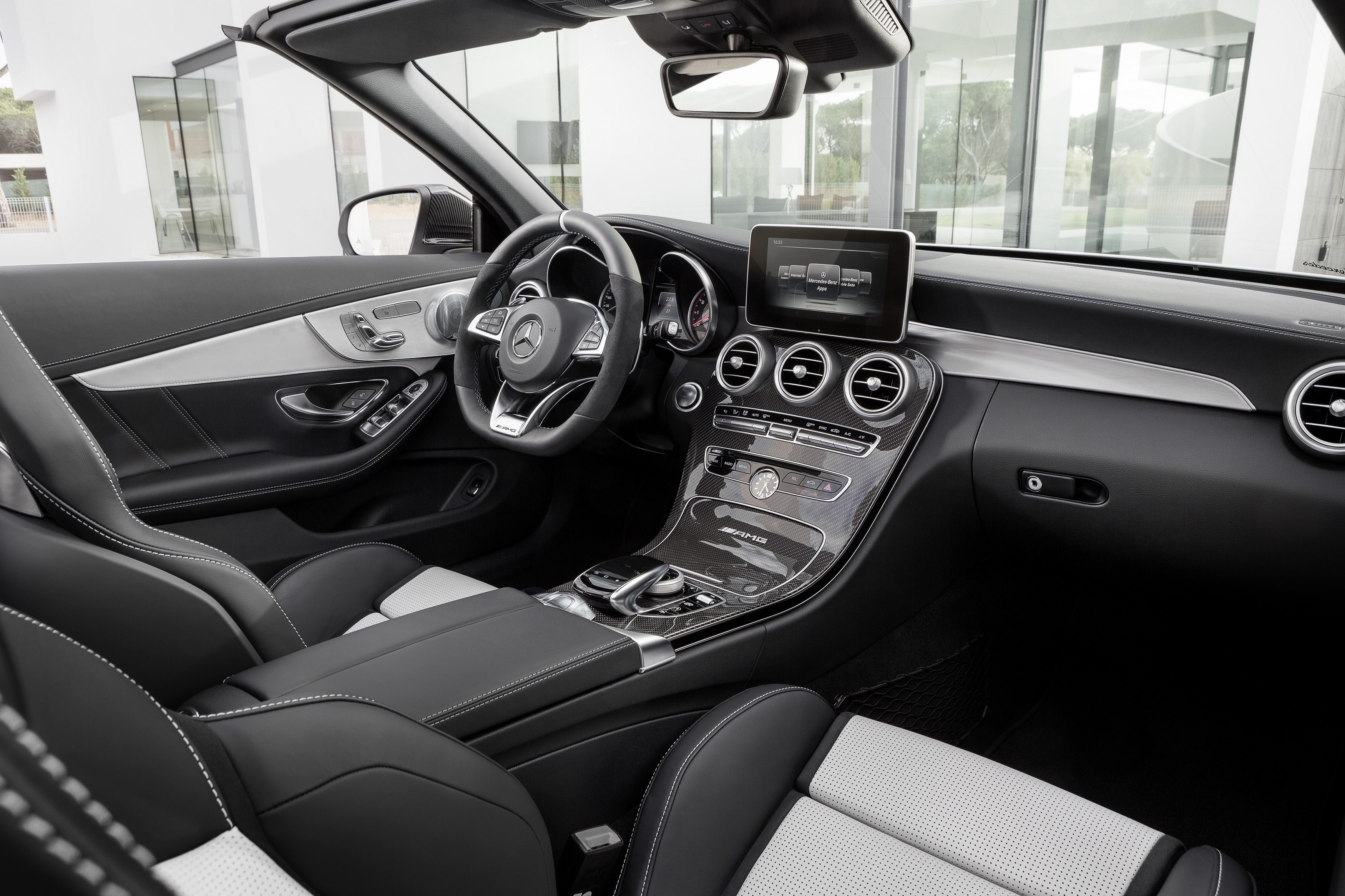 Mercedes Benz C Class cab inside